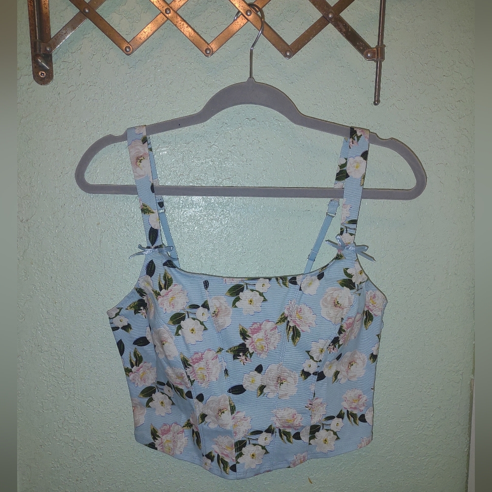 Floral Blue Victoria's Secret Women's Top